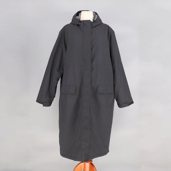 LANDS' END WOMEN'S Waterproof Insulated Winter Stadium Hooded Maxi Jacket 1X - Picture 1 of 8